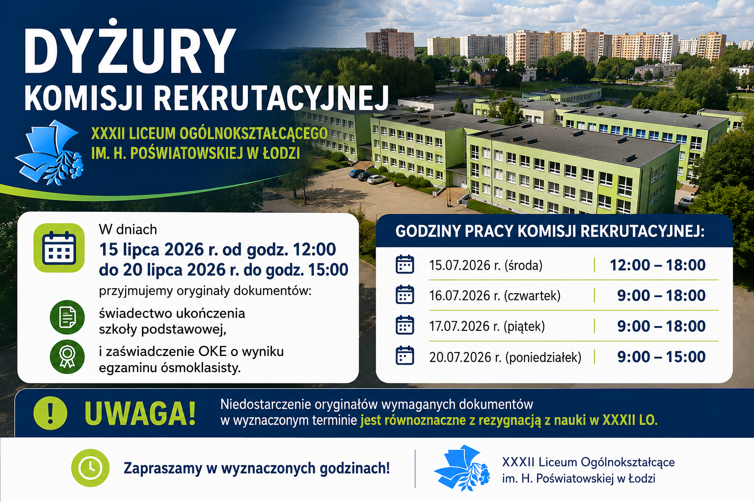 Dyżury Komisji Rekrutacyjnej