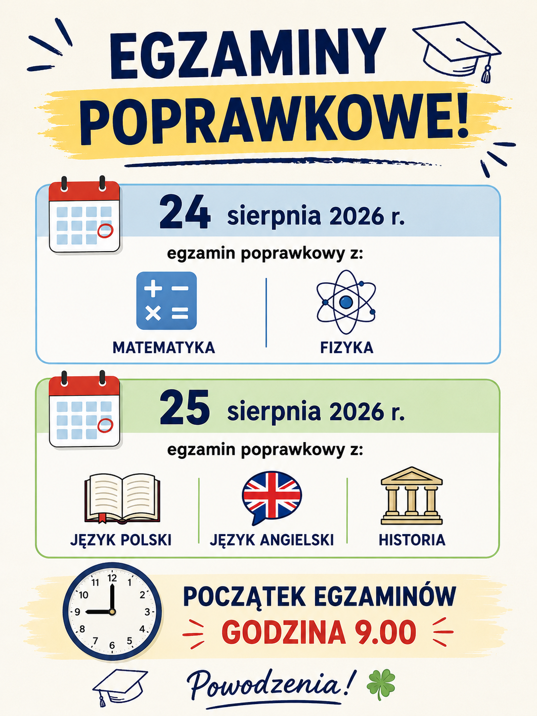Egzaminy poprawkowe